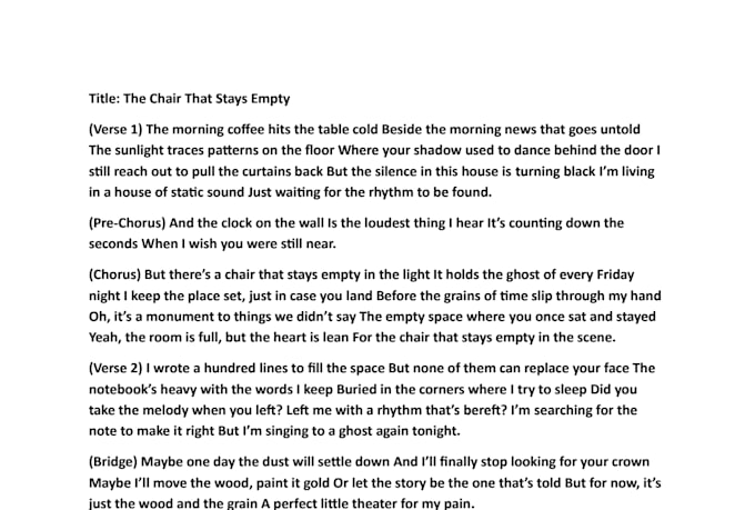 write professional afrobeat rnb and pop song lyrics